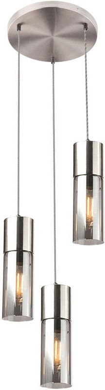 Hängeleuchte - Annika - nikkel - glas - ø 30cm - E27 - - Globo