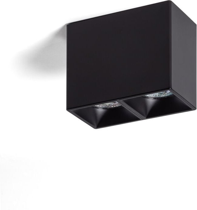 Efectoled - Deckenleuchte Eckig Doppelt Traxim Schwarz