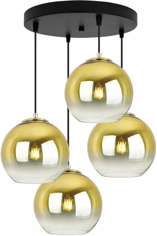 Hängelampe Deckenleuchter Golden Lampenschirm 20 cm