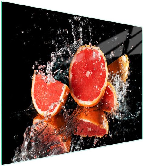 Glasschneidebrett 52x30 Grapefruit