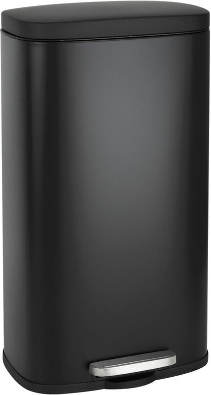 SVITA TQ30 Mülleimer Schwarz 30L Treteimer Abfallbehälter Softclose Deckel