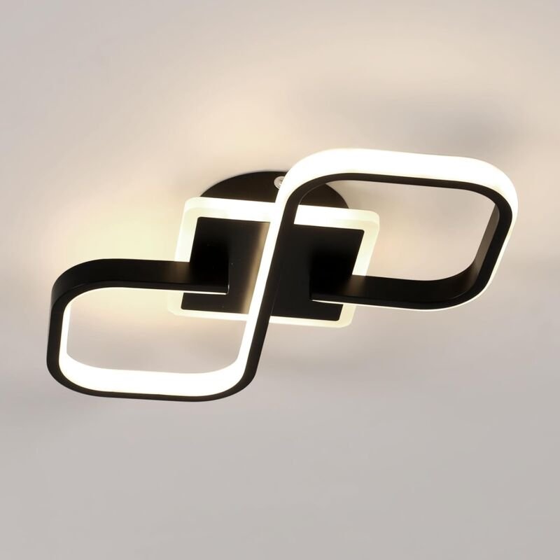 Moderne LED-Deckenleuchte für Wohnzimmer, 30 w, 4050 lm, quadratische LED-Deckenbeleuchtung, 40,5 cm große Acryl-LED-Dec...