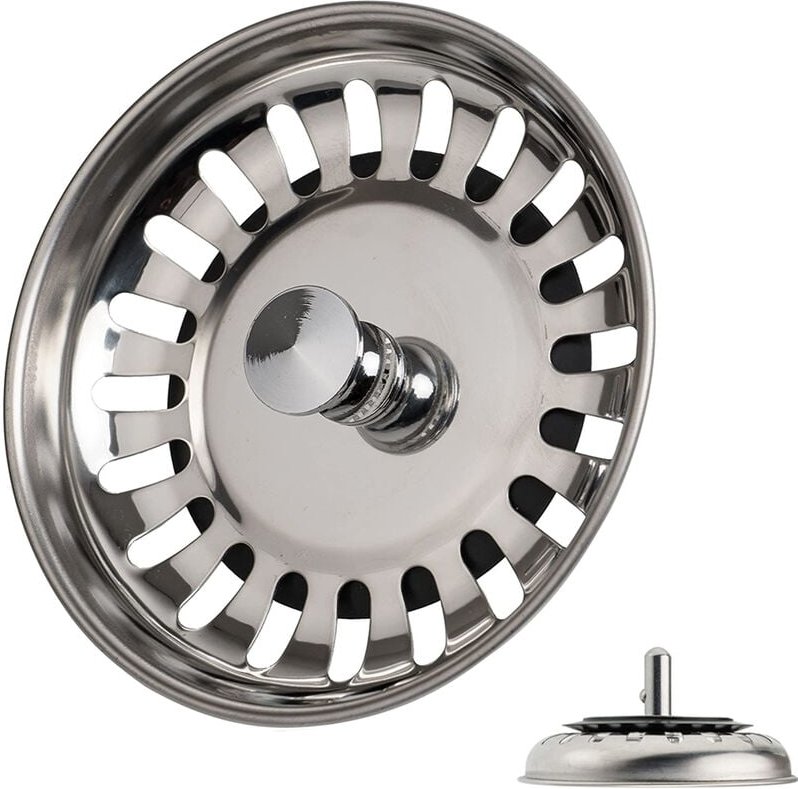 Petites Ecrevisses - Küchenspüle Filter 78mm Edelstahl Spülbecken Stöpsel Universal Siebkörbchen Schnelle Entwässerung