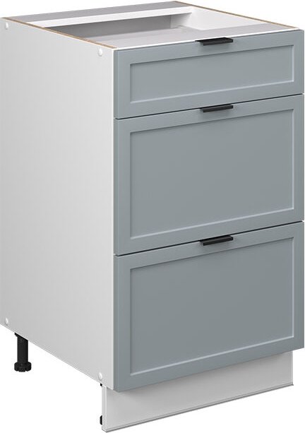 Vicco - Küchenschränke Fame-Line, Hellblau-grau, 50 cm ohne Arbeitsplatte