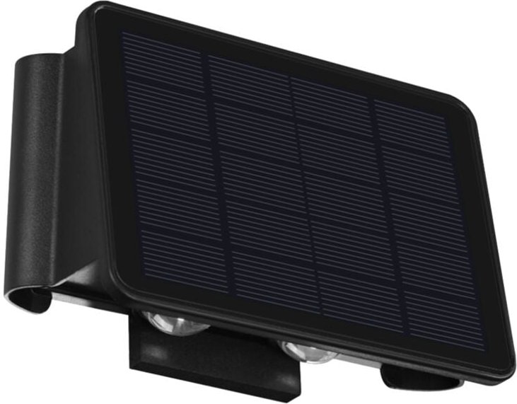 Solar-Wandleuchte für Den AußEnbereich, Up-Down-Beleuchtung, LED-Lampe, Solar-Wandwaschlichter Innenhof, Garten, 4 Licht...