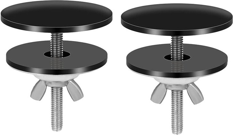 2 StüCk 2--KüChenspüLbecken-Lochabdeckung Wasserhahn-Lochabdeckung Edelstahl-KüChenspüLbecken-Hahnlochplatten-Stopperabd...