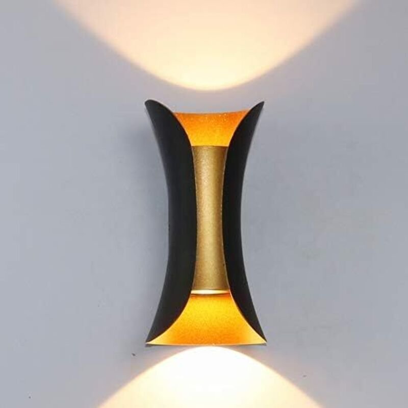 Moderne LED-Wandleuchte, Schutzart IP65, 10 W, für den Innen- und Außenbereich geeignet, moderne Metall-Wandleuchte, Alu...