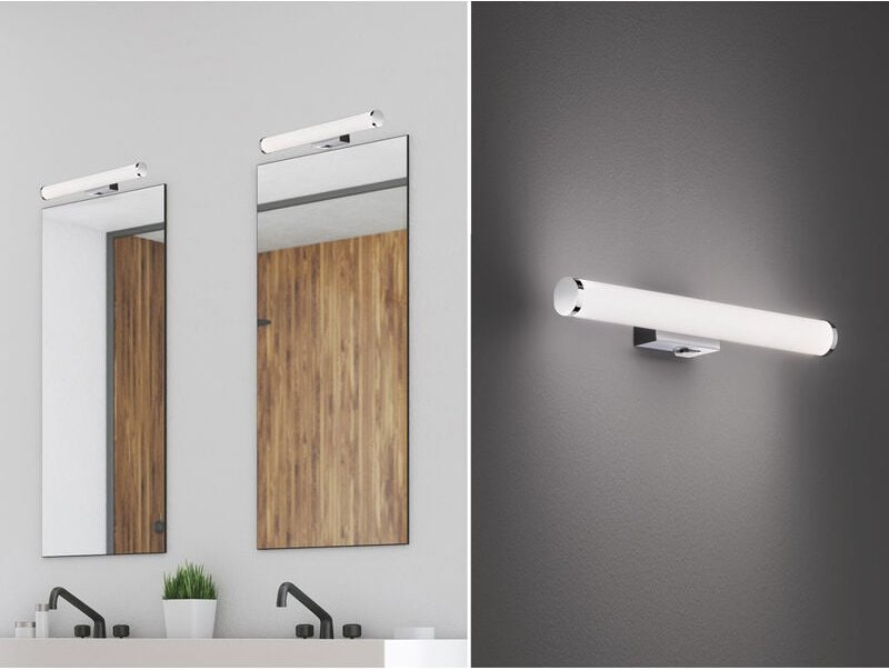 Spiegelzylinder Led Wandleuchte Mattimo Chrom IP44 Trio Lighting