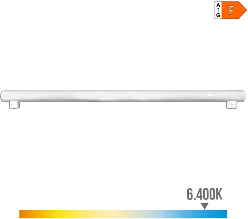 EDM - Linestra led 2 fassungen s14s 18w 1450lm 6400k kaltes licht ø3x100cm
