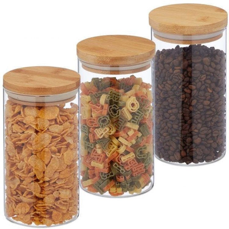 3 stk vorratsglaser 1000 ml