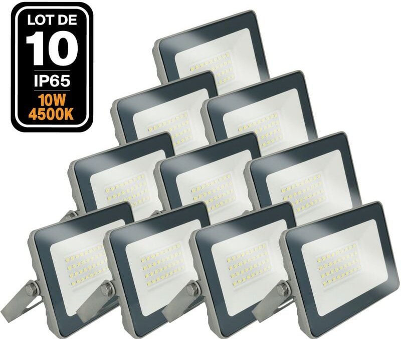 10 LED-Projektoren 10W ProLine 4000K Hohe Helligkeit