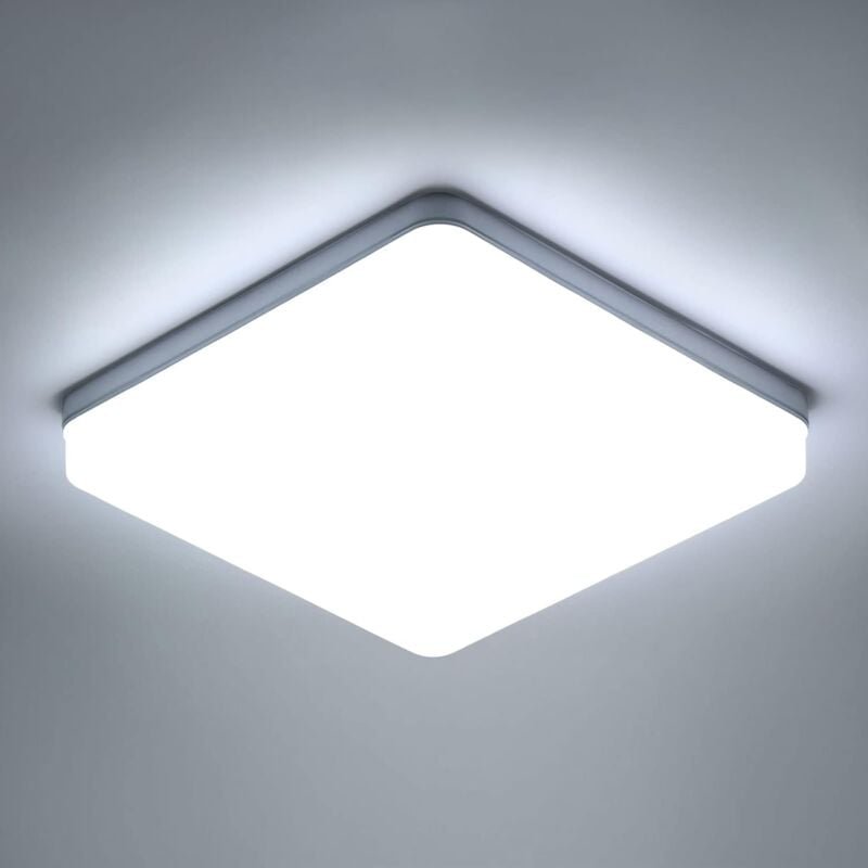 COMELY® 36W quadratische LED-Deckenleuchte, 4050LM Deckenlampe, IP44 6500K, Deckenleuchte geeignet für Badezimmer, Wohnz...
