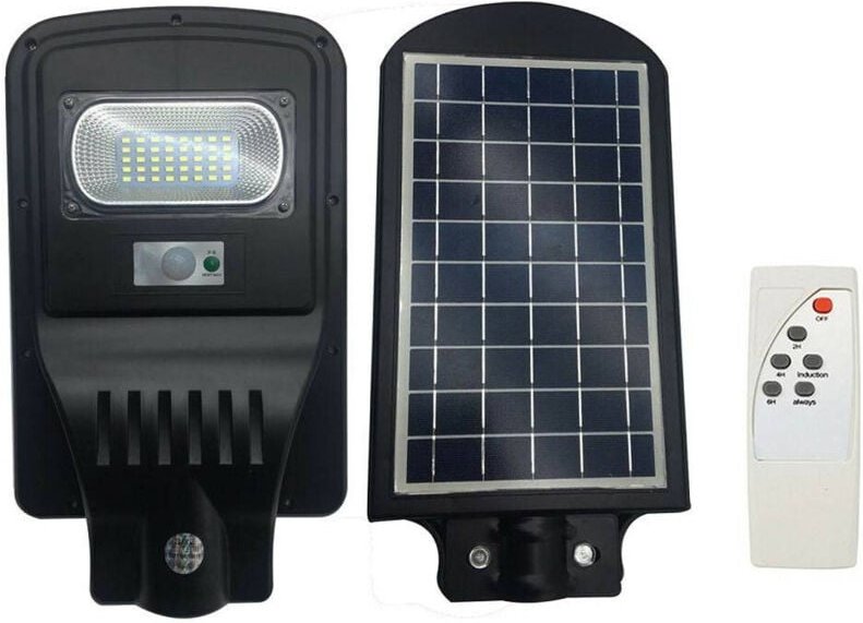 Trade Shop - LAMPIONE STRADALE LED 30 W FOTOVOLTAISCHE ENERGIE EXTERNAL -