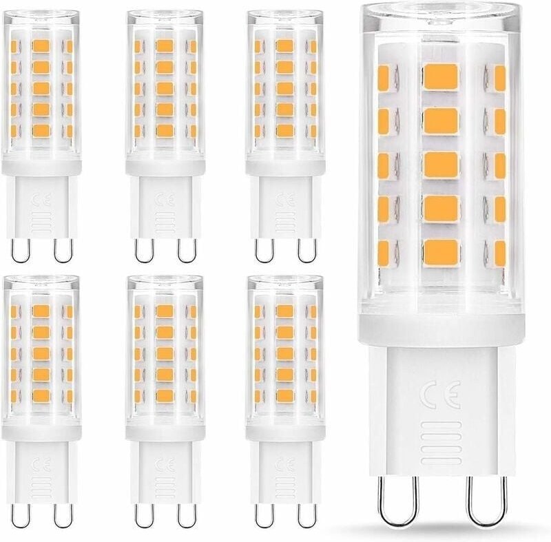 G9 LED-Lampen, 4 W, entspricht 40 W Halogensockel, 400 lm, Warmweiß 3000 K, 360° Drehwinkel, nicht dimmbar, für Deckenbe...