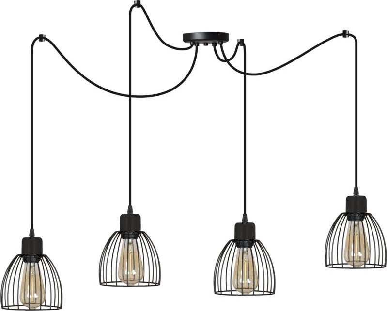 Loft Industrielle Spinnenlampe zum Aufhängen in verschiedenen Farben