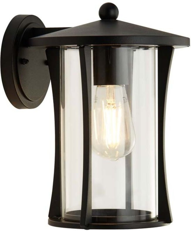 Searchlight - Wandleuchte Laterne Außenleuchte Gartenleuchte Hauseingangsleuchte Alu Glas