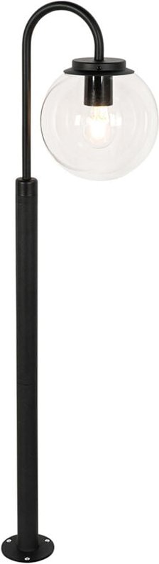 Moderne Laterne schwarz mit Klarglas 104 cm IP44 - Sfera