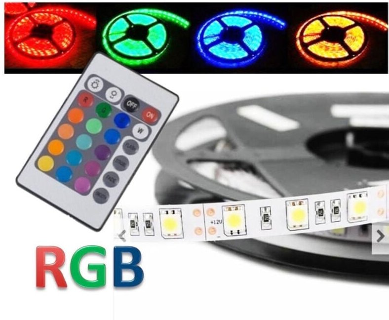 Trade Shop Traesio - Trade Shop - smd-streifen led-streifen 5050 flexibel 5MT klebstoff innen aussen IP65 -