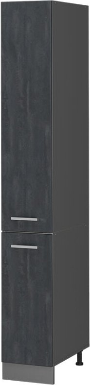 Hochschrank R-Line, Schwarz Beton, 30 cm Vicco