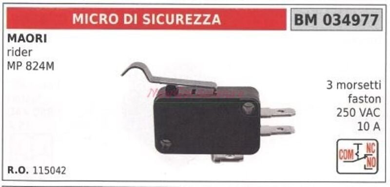 MAORI Sicherheitsmikroschalter Reiter MP 824M 3 Fastonklemmen 034977