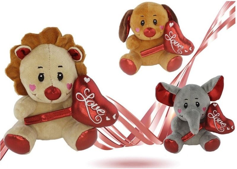 Trade Shop Traesio - Trade Shop - pelucal analyse mit heart love lams 16CM san valentino 3 mod. ass. 93642 -