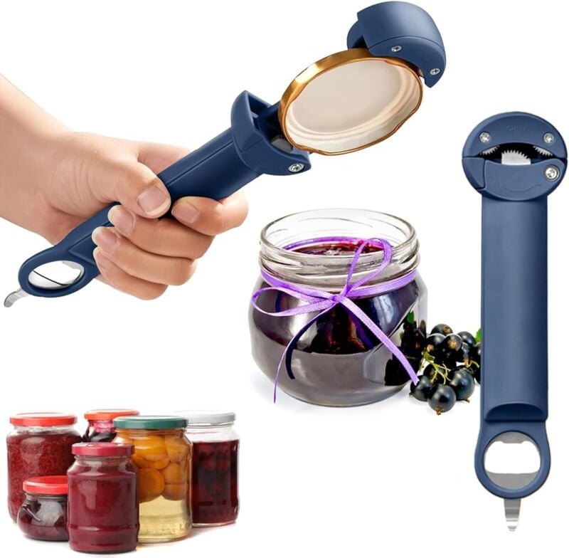 Multifunktionaler Teleskop-Flaschenöffner, Dosenöffner, verstellbarer multifunktionaler Dosenöffner aus Edelstahl, Flasc...