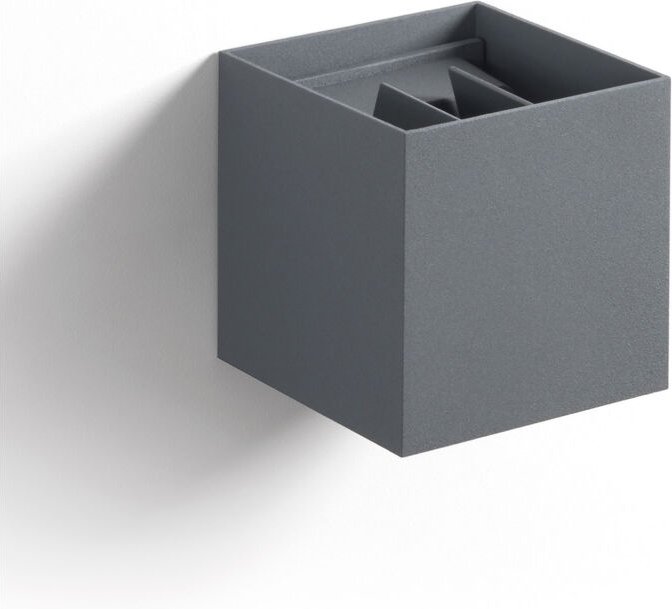 Wandleuchte Beam Ip54 Led Cob 2x3w 290lm Cri80 3000k 5º/130º Auf Und Ab Anthrazit