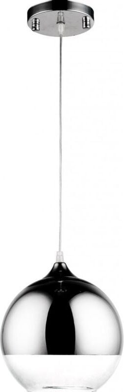 Privatefloor - Design-Kugel-Deckenlampe - Pendelleuchte aus verchromtem Metall - Speculum Silber