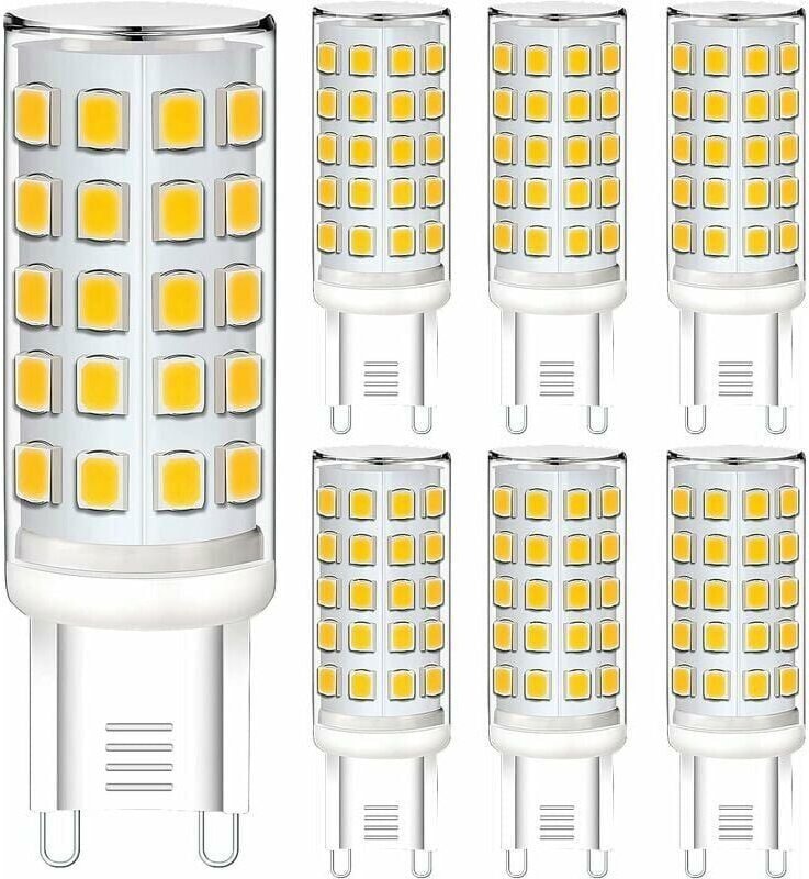 Lablanc - G9-LED-Glühbirne, 6 w, warmweiß, 3000 k, G9-LED-Lampe, entspricht 40 w Halogenlicht, energiesparende G9-LED-Le...