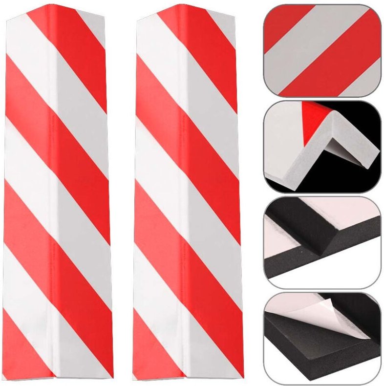 Trade Shop Traesio - Trade Shop - set 2 pannellellen adesivi antiurto für garage box protection paraurti auto 40X15CM -