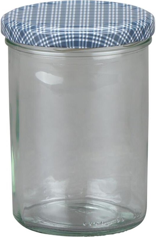 Siena Home - Sturz-Glas 'Cucinare' 2TO440 blau/weiß, TwistOff 440 ml