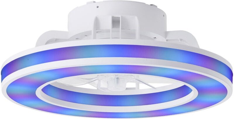 Led Deckenleuchte mit Ventilator Mondello ø 42 cm 26 w weiß Deckenlampen & Kronleuchter - Brilliant