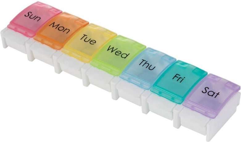 Pillendose Wochenplaner Tragbare Aufbewahrungsbox 7 Tage