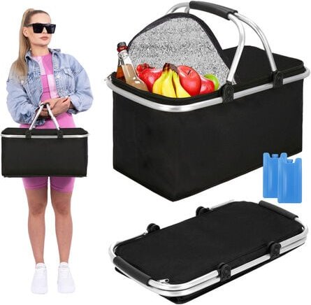 SPRINGOS Kühltasche inkl. 2 Kühlakkus 30 Liter