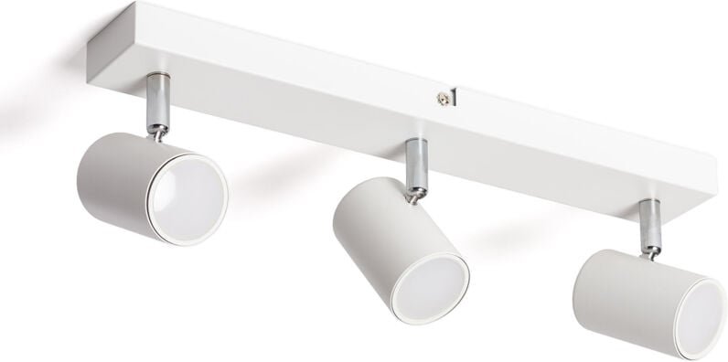 Deckenleuchte verstellbar Metall 3 Strahler Wuedy Weiß