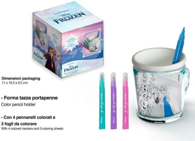 Trade Shop - DISNEY FORZEN FÄRBUNG BECHER STIFTHALTER FARBEN -