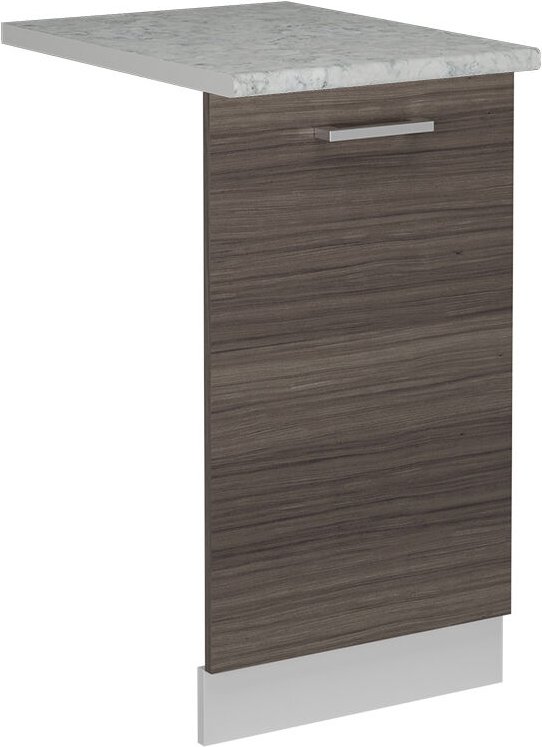 Geschirrspülblende R-Line, Edelgrau, 45 cm , AP Marmor, Vicco