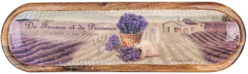 Signes Grimalt Küchengericht Ovale Schale Lavendelboxen und Tabletts Blau 14x46x3cm 28538