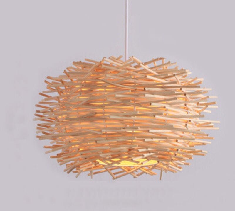 Shmshng - Kronleuchter, Südostasien Rattan Art Lampen Restaurierung Bauernhaus Pendelleuchte Topf Hot Pot Restaurant Bar...