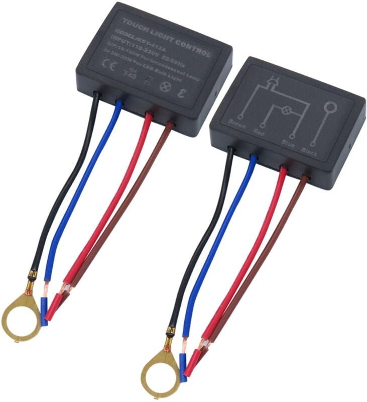 Licht-Dimmschalter, Tischlampen-Berührungsschalter, 4-Wege-Berührungssensor-Dimmschalter, Dimmerschalter, für Tischlampe...