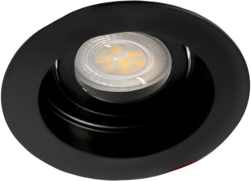 Akrah runder schwarzer Einbauring 10cm