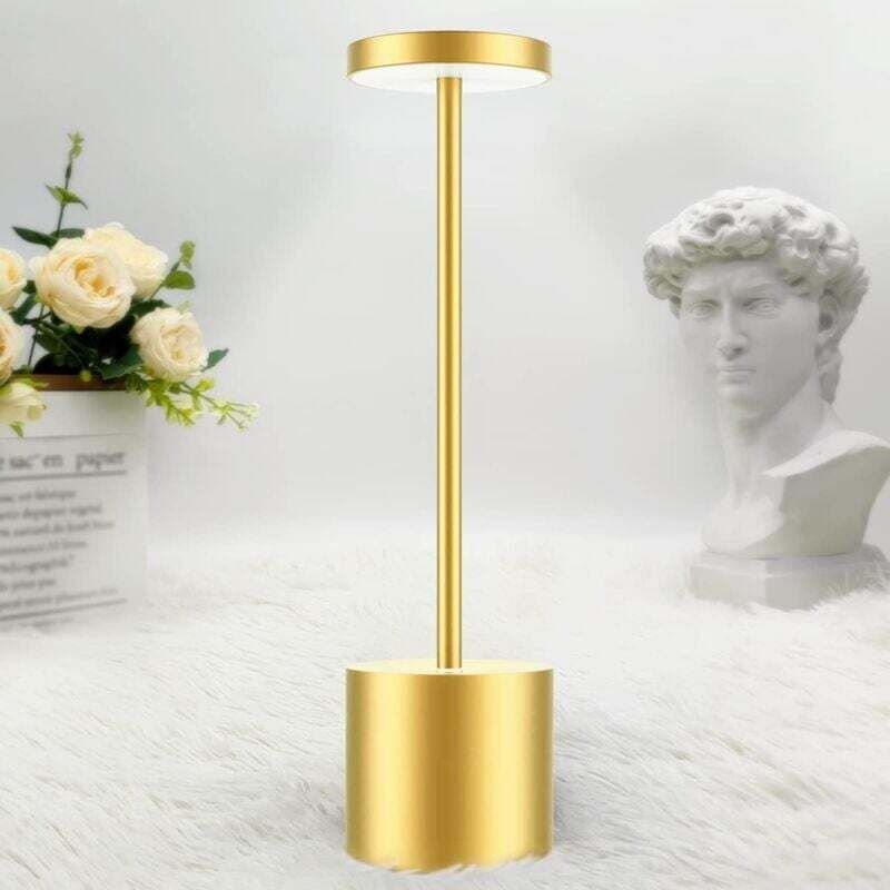 Thumbnail - Ulisem Wiederaufladbare kabellose Tischlampe, 5000 mAh LED-Schreibtischlampe aus Metall, USB-Ladedesign, 3 Farbmodi für ...
