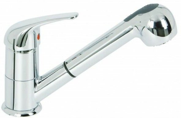 Einloch-Waschtischarmatur mit ausziehbarer Brause