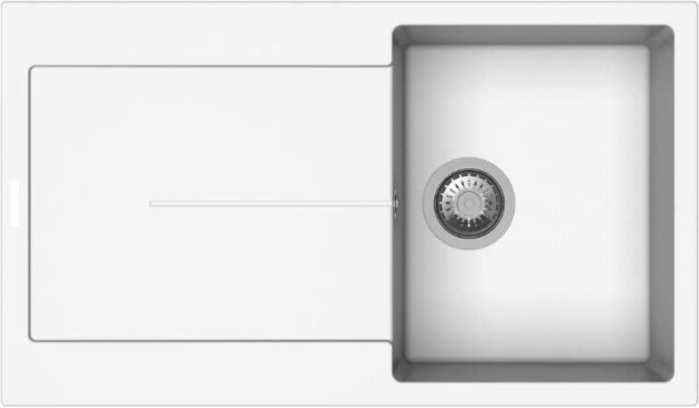 Thumbnail - Iperbriko - Weißes Waschbecken 86x50 cm