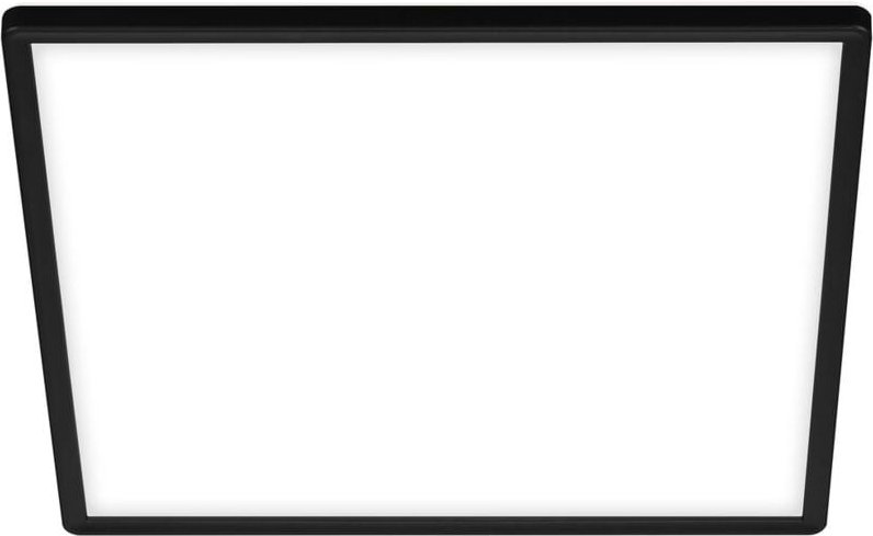 Slim led Panel, Neutralweißes Licht, Backlighteffekt, Flaches Design, schwarz, 42 x 42 x 2,9 cm - Briloner