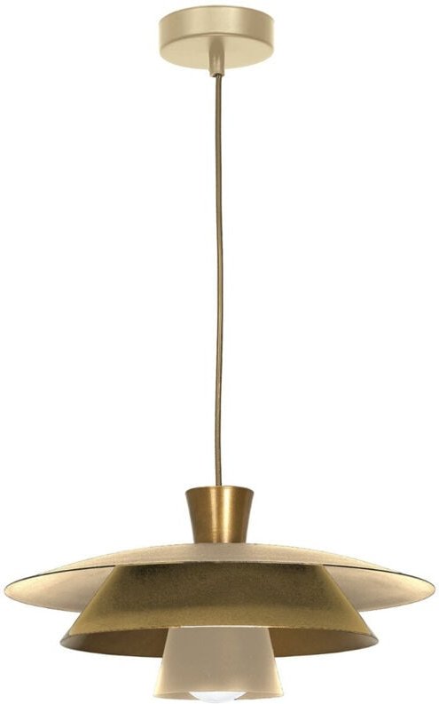 Dekorative gold-beige Hängelampe Plato 1xE27 15W Luminex