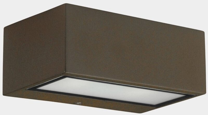 LEDs C4 Nemesis led 70x170mm Outdoor led Up Down Hellbraun, Opal IP65 10.5W 2700K