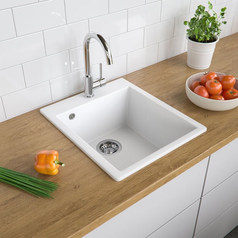 Thumbnail - Spülbecken Venice, Weiß, 42.5 x 50 cm, Bergström