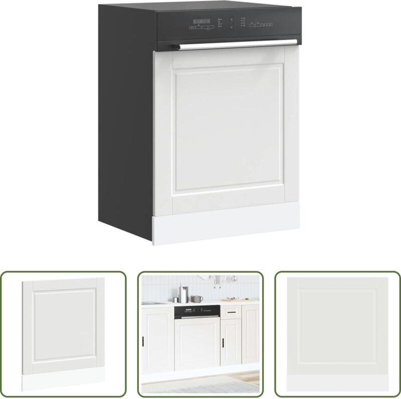 Holzwerkstoff - Geschirrspülerblende Porto Weiß 60x1,5x67 cm Holzwerkstoff