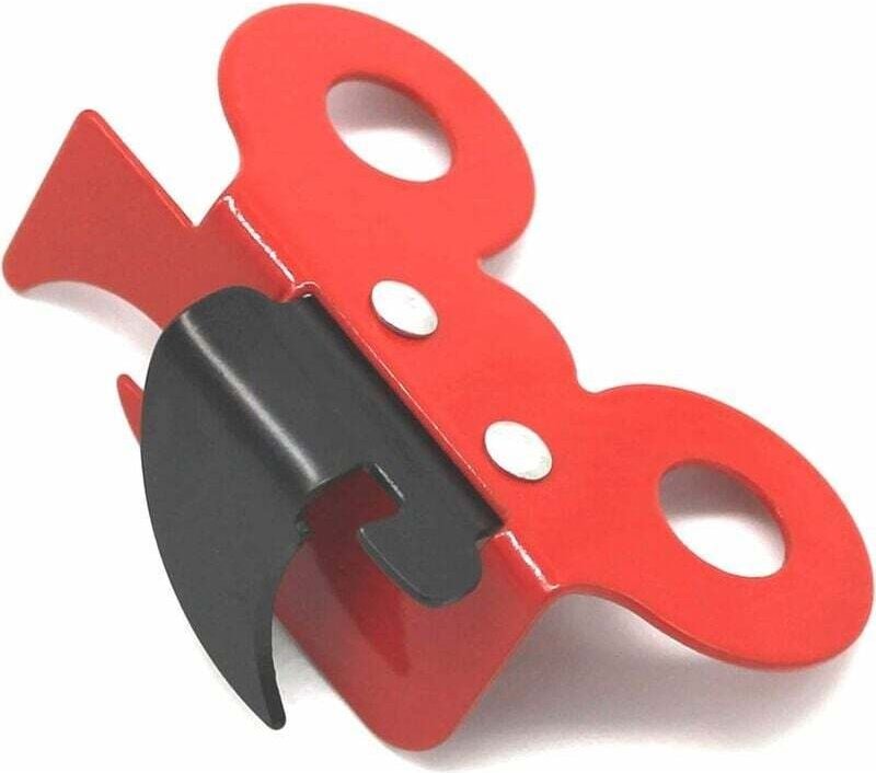 Manueller Dosenöffner, Dosenöffner, 2-in-1-Dosenöffner, manueller Dosenöffner, Butterfly-Dosenöffner, Edelstahl, Rot, 7,...